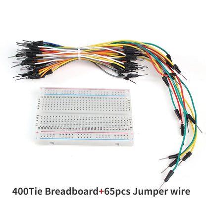 MB-102 Breadboard 400 830 Points Solderless PCB Bread Board Jumper Wire Cable Prototype Board DIY for Arduino Kit
