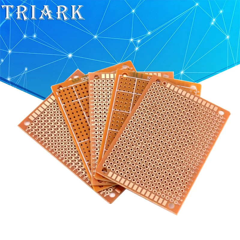 Single Side PCB 5X7 7X9 9X15 10X22 12X18 13X25 18X30mm Universal Board Experimental Bakelite Copper Plate Circuirt Board