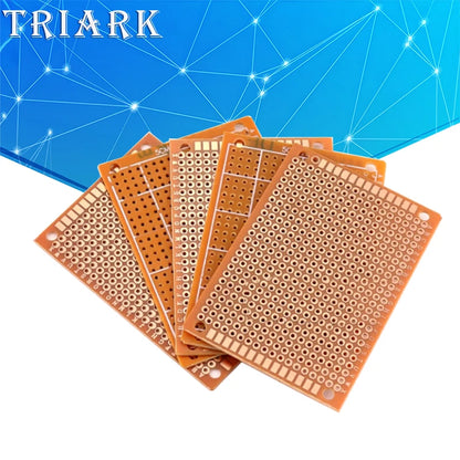 Single Side PCB 5X7 7X9 9X15 10X22 12X18 13X25 18X30mm Universal Board Experimental Bakelite Copper Plate Circuirt Board