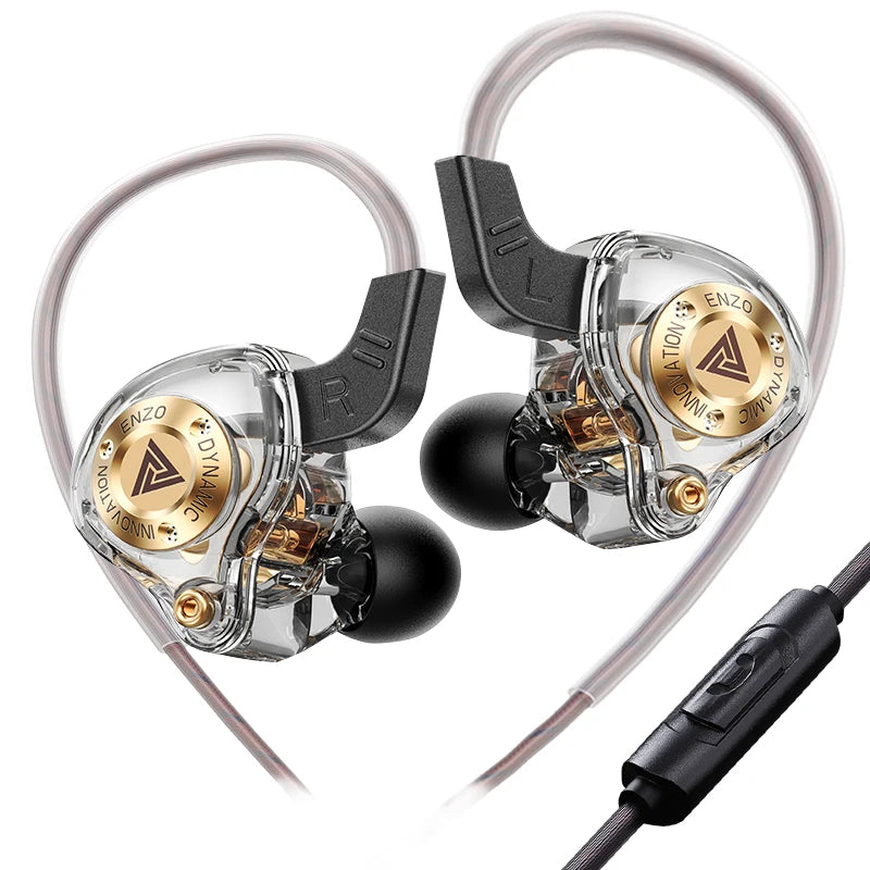 New QKZ 15D Dynamic Surround Sound Bass Earphones Earbud 3.5MM AUX In-Ear Monitor Headphones HIFI Noise Cancelling Sport Headset