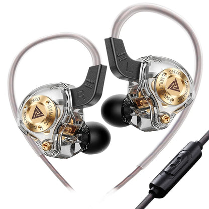 New QKZ 15D Dynamic Surround Sound Bass Earphones Earbud 3.5MM AUX In-Ear Monitor Headphones HIFI Noise Cancelling Sport Headset