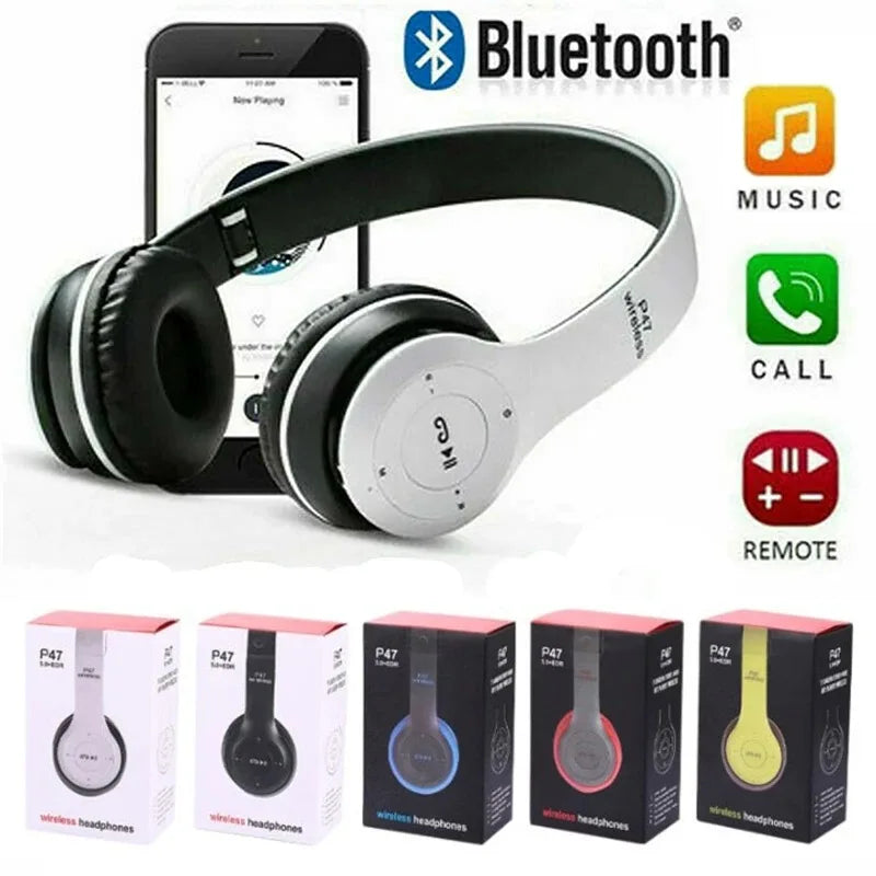 Wireless Bluetooth Headphones P47 Noise Canceling Handsfree Earphone Headset For iPhone Huawei Samsung S22 Audio Device Accessor