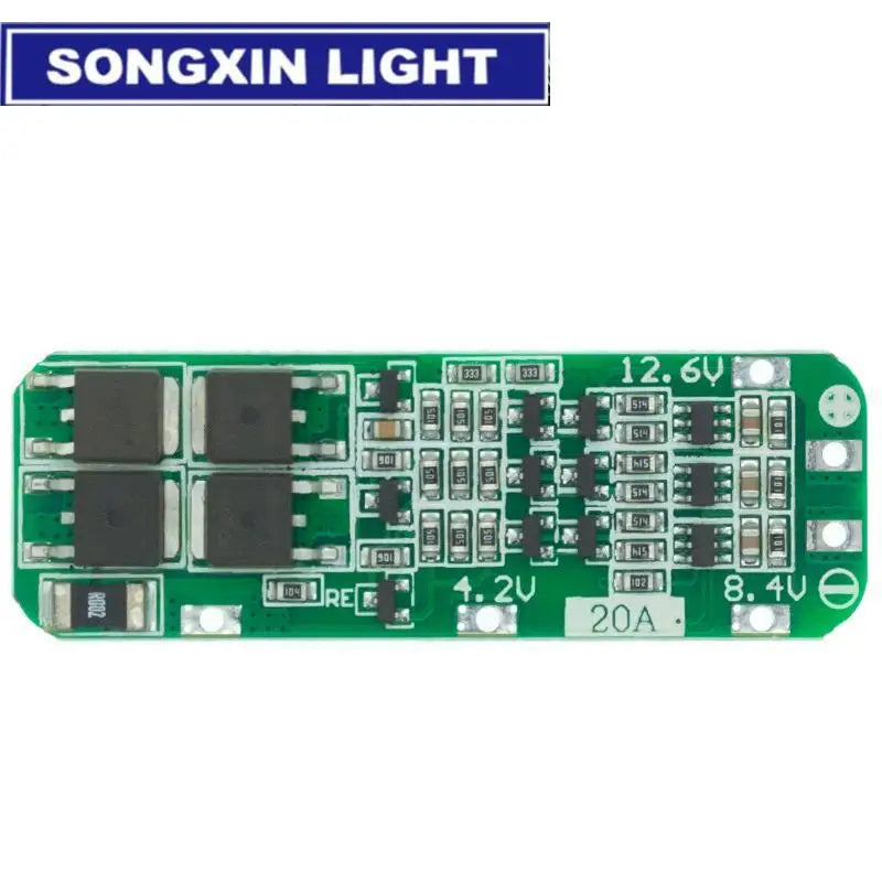 2S 3S 4S 20A 40A 60A Li-ion Lithium Battery Charger Protection Board 18650 BMS Drill Motor 11.1V 12V/14V 16.8V Enhance/Balance