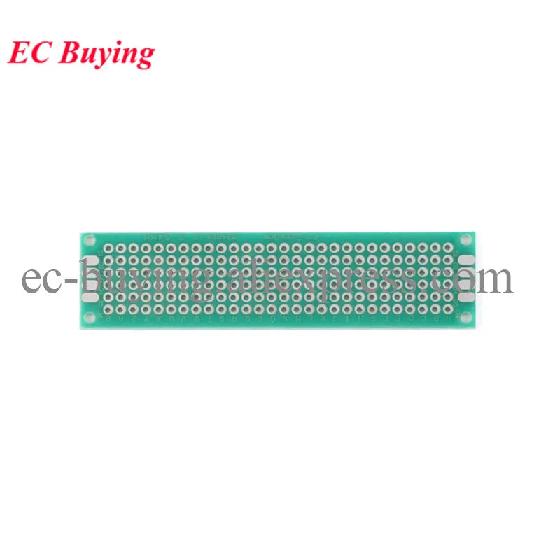 10pcs/lot 2x8cm Single Sided Copper Prototype PCB DIY Universal Printed Circuit Board 2*8cm Experiment Breadboard Plate 20 80mm
