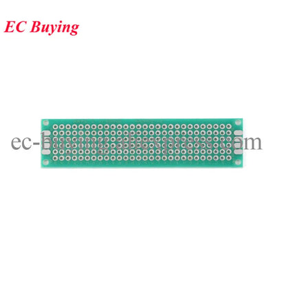 10pcs/lot 2x8cm Single Sided Copper Prototype PCB DIY Universal Printed Circuit Board 2*8cm Experiment Breadboard Plate 20 80mm