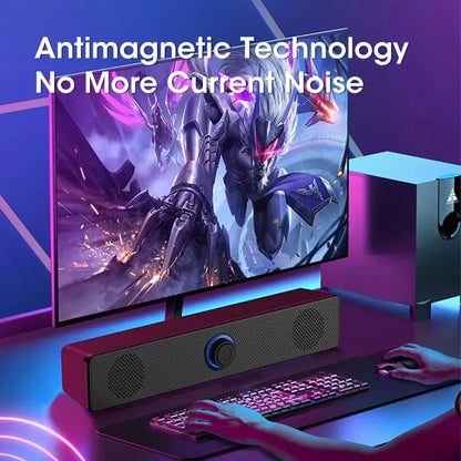 Wired USB Bluetooth Computer Speaker Stereo Subwoofer Soundbar 3D Home Surround Speakers for PC Music Player Wired Loudspeaker