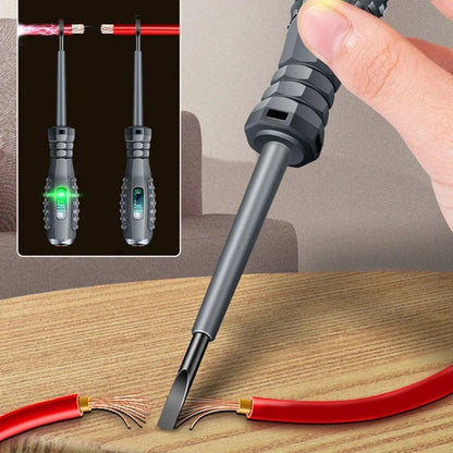 Multifunctional Electrician Test Screwdriver AC Non-contact Induction Test Pen Voltage Tester 70-600V Red Green Induction Lights