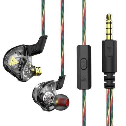 VIKEFON QKZ AK6 In Ear Earphone 6 Dynamic Driver Unit Headphone With Mic Stereo Sports HIFI Subwoofer Headset Monitor Earbuds