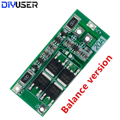 2S 3S 4S 5S Li-ion Lithium Battery 18650 Charger BMS 20A 25A 30A 40A 60A 100A Protection Board with Balance For Drill Motor
