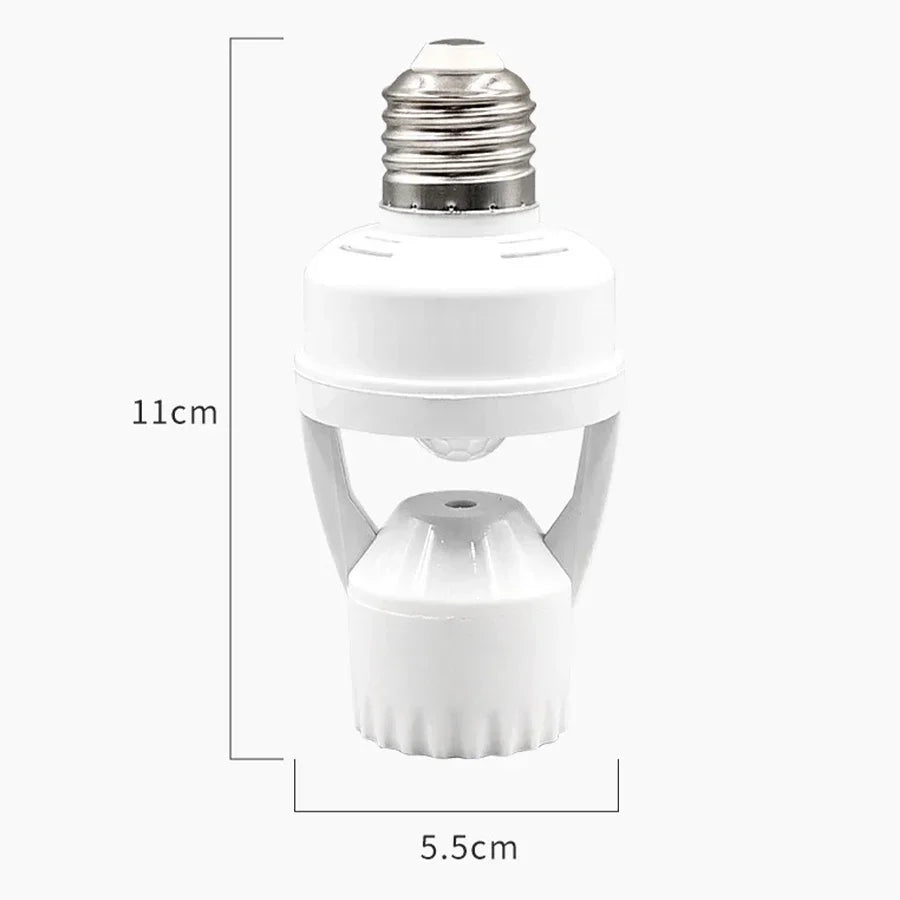 Smart Led Bulb Holder with Motion Sensor E27 E26 AC 85-265V Socket Lamp Base Adapter Converter PIR Human Induction Detector
