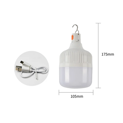 1PCS Rechargeable LED Emergency Light Bulb, Waterproof, Durable, Ideal for Camping, Hiking, Outdoor Adventures