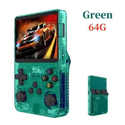 Retro Handheld R36S Video Game Console Linux System 3.5 Inch IPS Screen  Portable Pocket Video Player 64GB 128GB