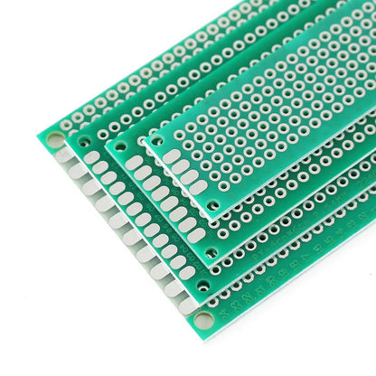 5pcs/lot Universal Circuit Board Single Sided PCB 2x8cm 3x7cm 4x6cm 5x7cm 6x8cm 7x9cm 8x12cm 9x15cm Prototype Board for Arduino