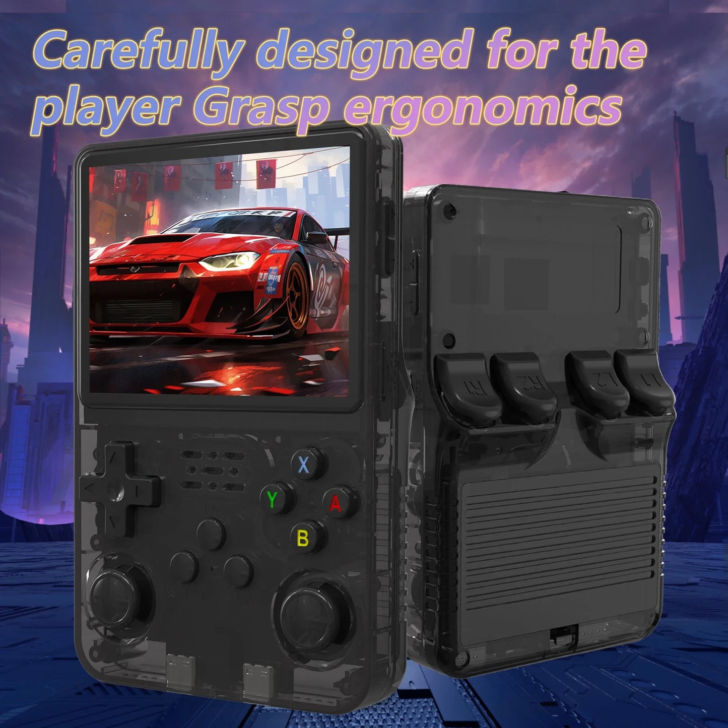 Retro Handheld R36S Video Game Console Linux System 3.5 Inch IPS Screen  Portable Pocket Video Player 64GB 128GB