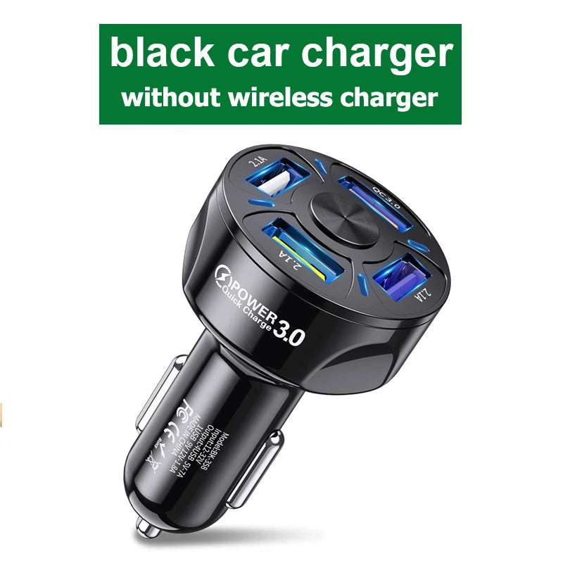 Car Magnetic Cell Phone Holder wireless charger Mobile Phone Stand in Car GPS Support 360° Rotatable Mount For iPhone 14 Xiaomi