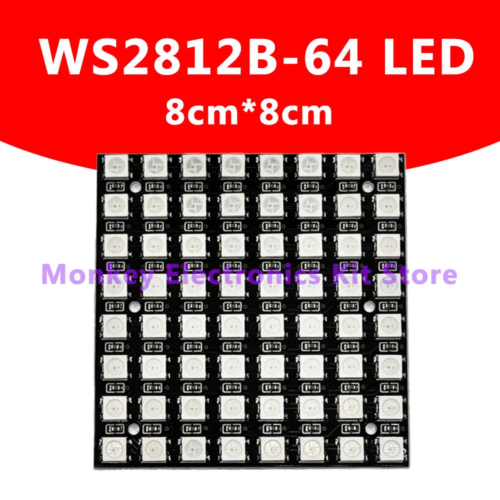 1PCS 8x8 WS2812 LED 5050 RGB 64 Bit LED Matrix Module