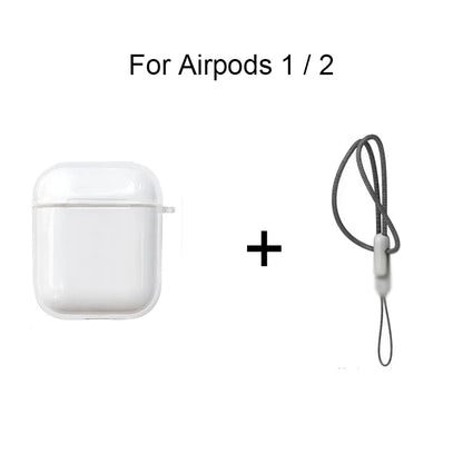 Clearance_Clear Case For AirPods Pro2 4 3 2 1 Pro Transparent Soft TPU Wirelsss Headphone Protective Cover For AirPods Pro 2 Ear