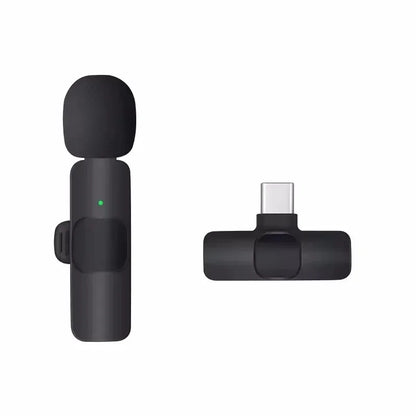 Lavalier Microphone Audio Video Recording Mini Replaceable Windproof Fleece Microphone for vlog YouTube Shooting Wireless Mic