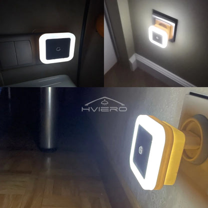 Nihgt home LED Wireless Sensor Night Light EU US Plug Mini Square For Baby Children Living Room Bedroom Corridor Lighting Lamps