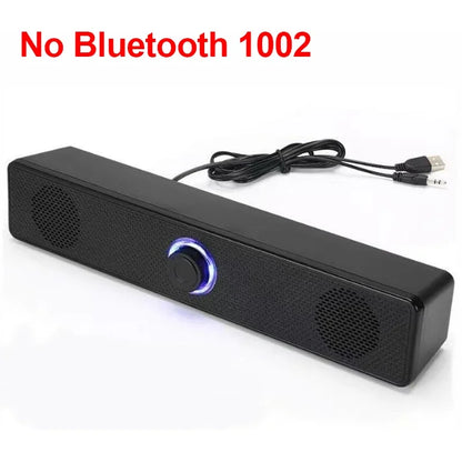 Wireless Bluetooth and PC Soundbar Wired Speaker USB Powered Soundbar for TV Pc Laptop Gaming Home Theater Surround Audio System