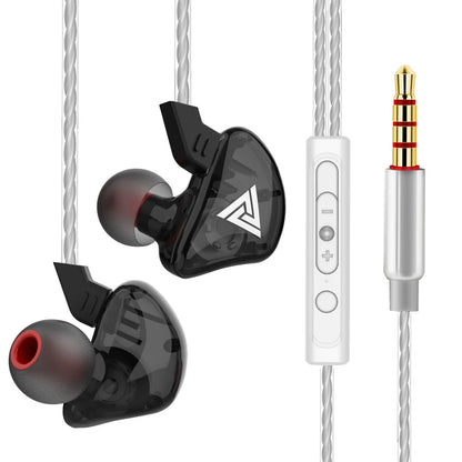 VIKEFON QKZ AK6 In Ear Earphone 6 Dynamic Driver Unit Headphone With Mic Stereo Sports HIFI Subwoofer Headset Monitor Earbuds