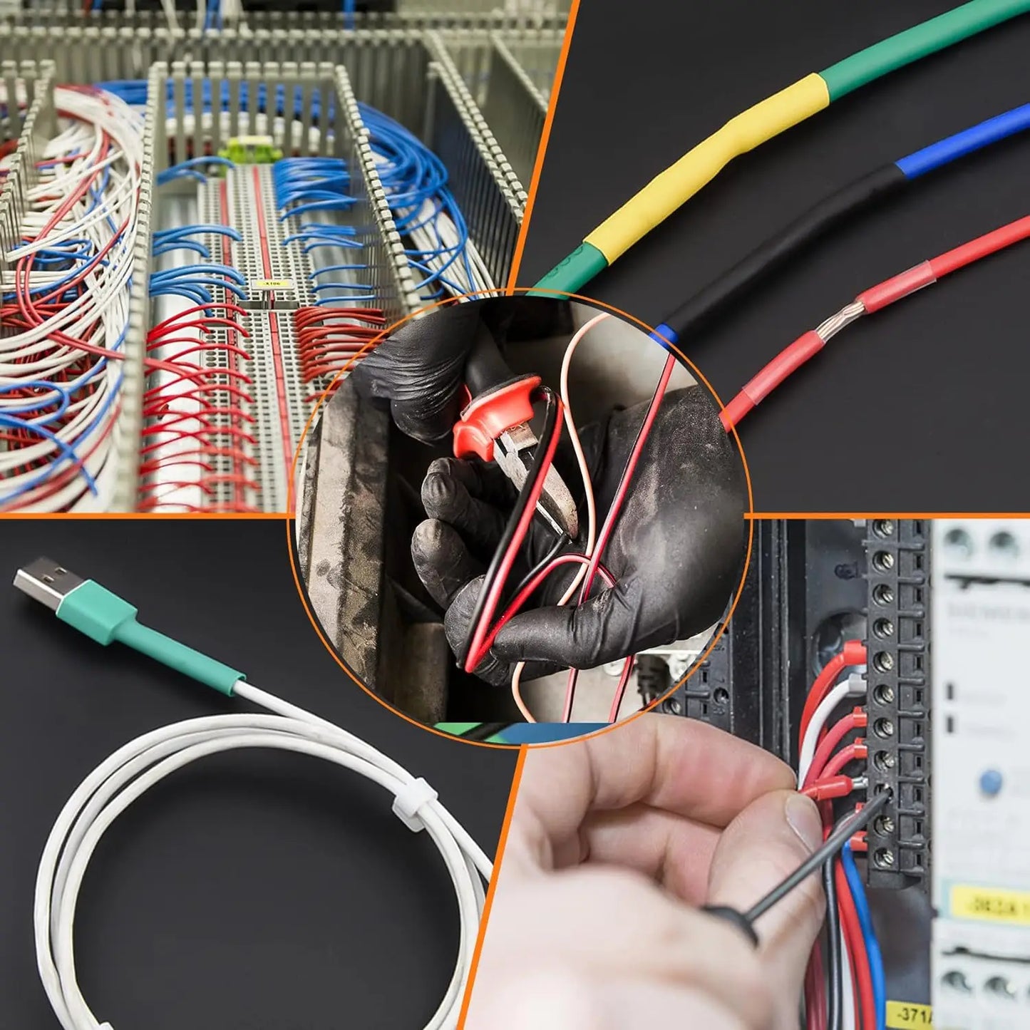 580/560Pcs Heat Shrink Tubing Kit EVA Material in 6 Colors 11 Sizes - Ideal for Electrical Insulation, Repairs, and Wire Conne