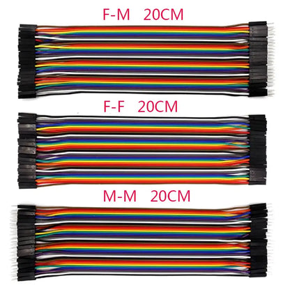 20PIN Cable Dupont Line 10cm 20cm Male To Male Female To Female Male To FeMale Jumper Dupont Wire Cable for PCB DIY KIT