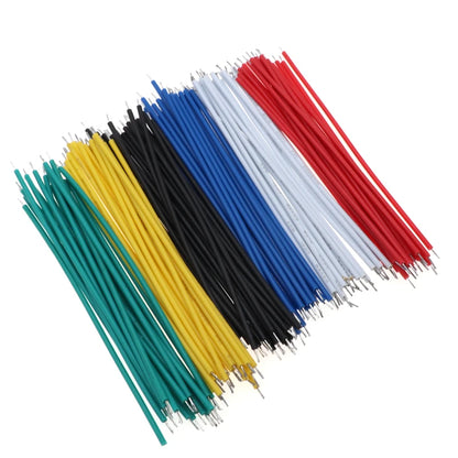 120PCS/set 24AWG Tin-Plated Breadboard PCB Solder Cable 24AWG 8cm Fly Jumper Wire Tin Conductor Wires 1007-24AWG Connector Wire