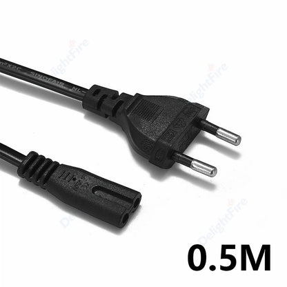 0.3-10m EU Extension Cord C7 Power Cable Figure 8 Euro Plug AC Cable For Samsung LG Sony TV Samsung Monitor Power Supply PS2 3