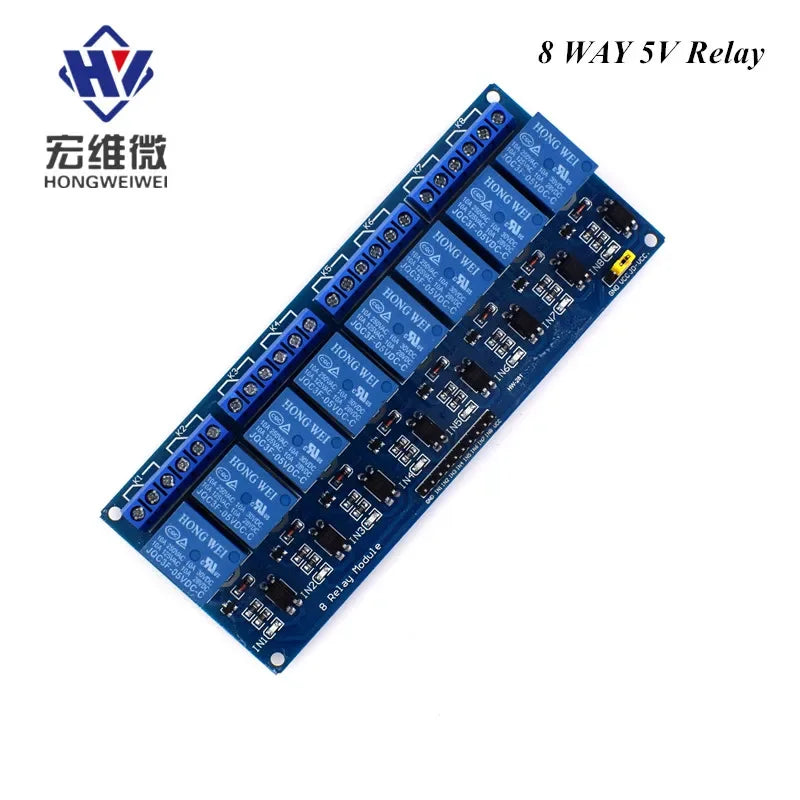 DC 5V 12V 24V 1 2 4 6 8 Channel Relay Module Board Shield with Optocoupler / High and Low Level Trigger for Arduino Raspberry