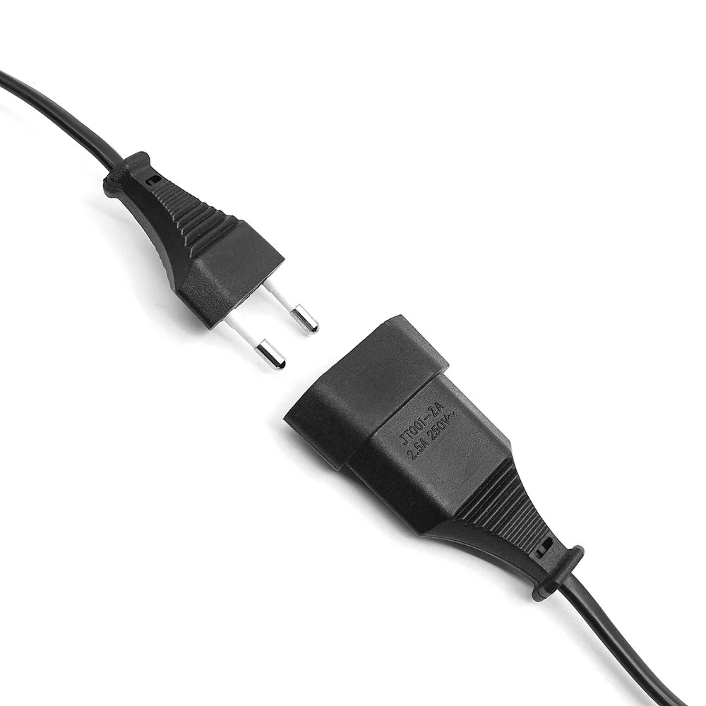 EU Power Extension cable 2-Prong European EU Male to Female Power Extension Cord 5M/3M/1.5M/1M/0.5M EU AC power cord Extension