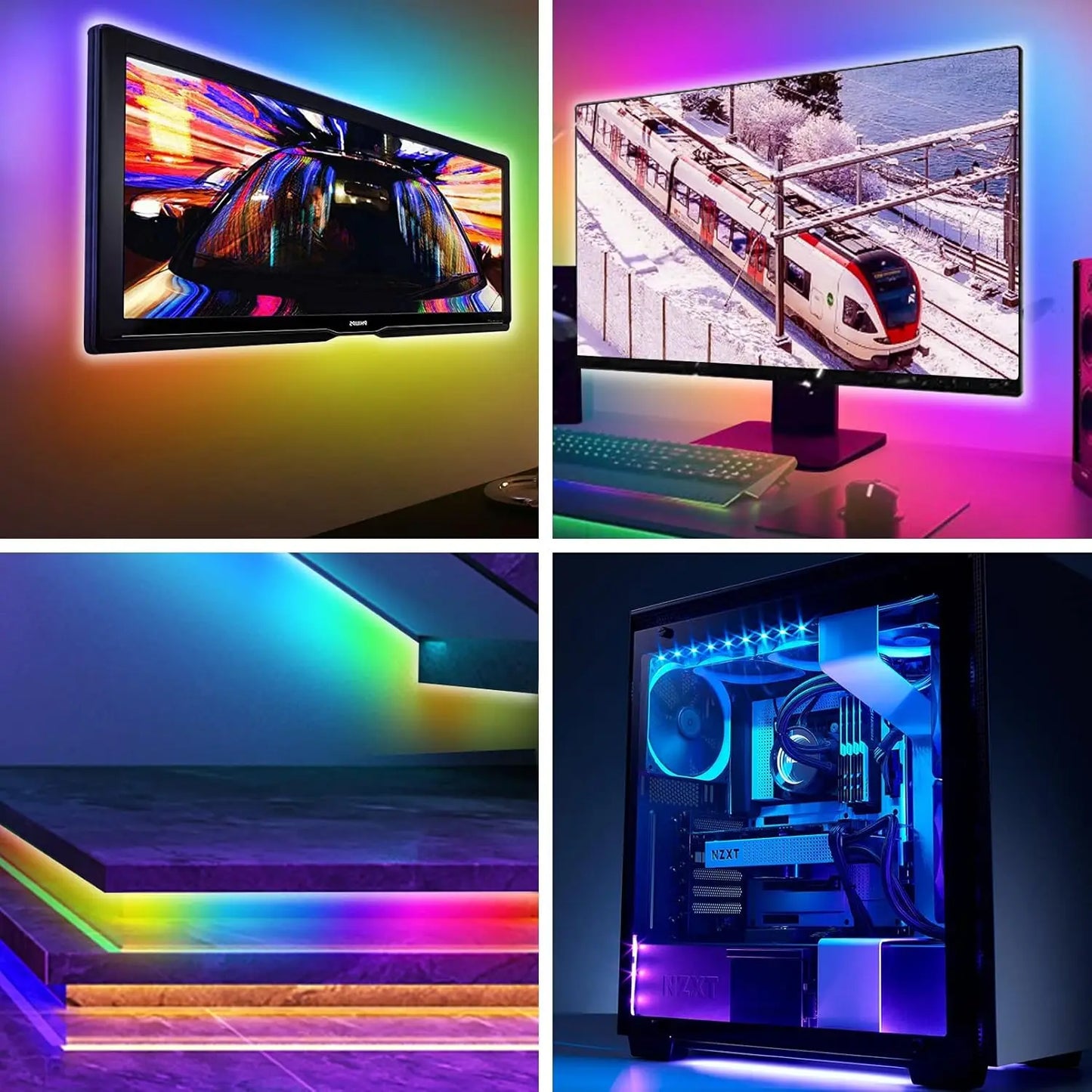 DC5V RGB LED Strip Light 1/2/3/4/5/10M USB 24key Bluetooth Remote Control Flexible Lamp Tape For TV Background Home Decor