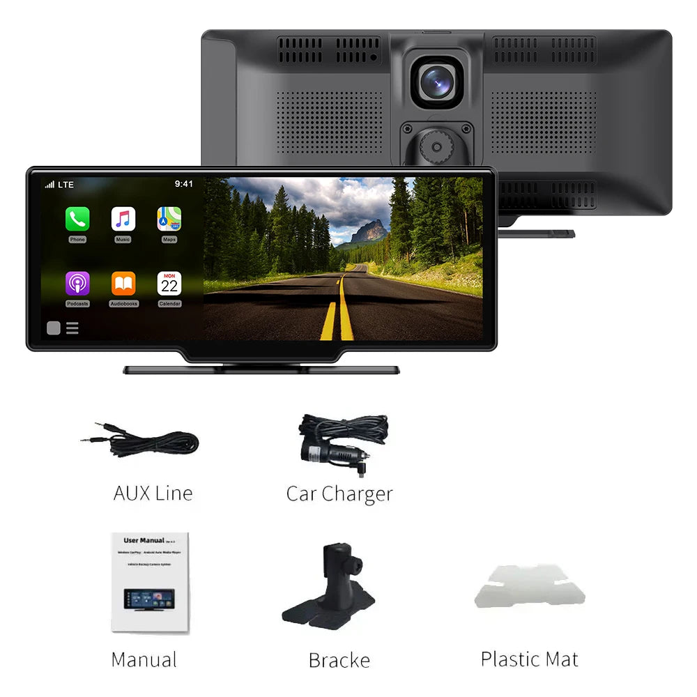 Pionray 7/10 inches android auto Universal Portable CarPlay for Car Screen Car Radio Video Wireless Carplay Screen for Apple