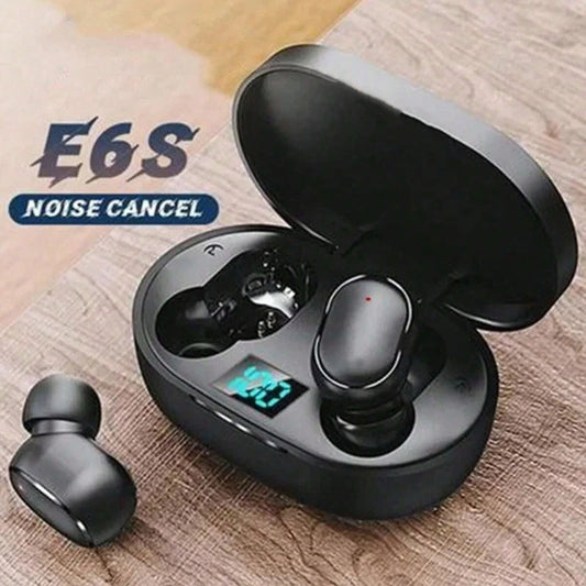 E6S TWS Bluetooth Earphones Wireless bluetooth headset Noise Cancelling Headsets With Microphone Headphones For Xiaomi Samsung