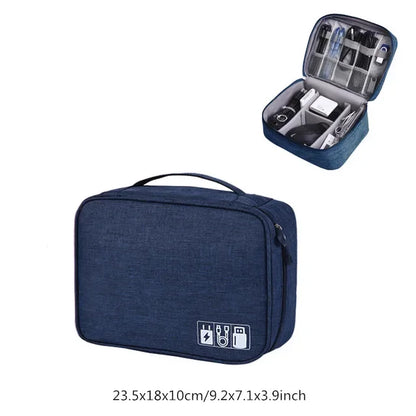 Cable Storage Bag Waterproof Digital Electronic Accessories Organizer Portable Travel Cable Organizer Case for cable Charger