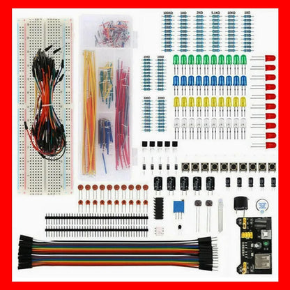 Electronic Components Electrolytic Capacitor Resistor led 830 Hole Breadboard Kit MB-102 for UNO R Component Pack Beginner Start