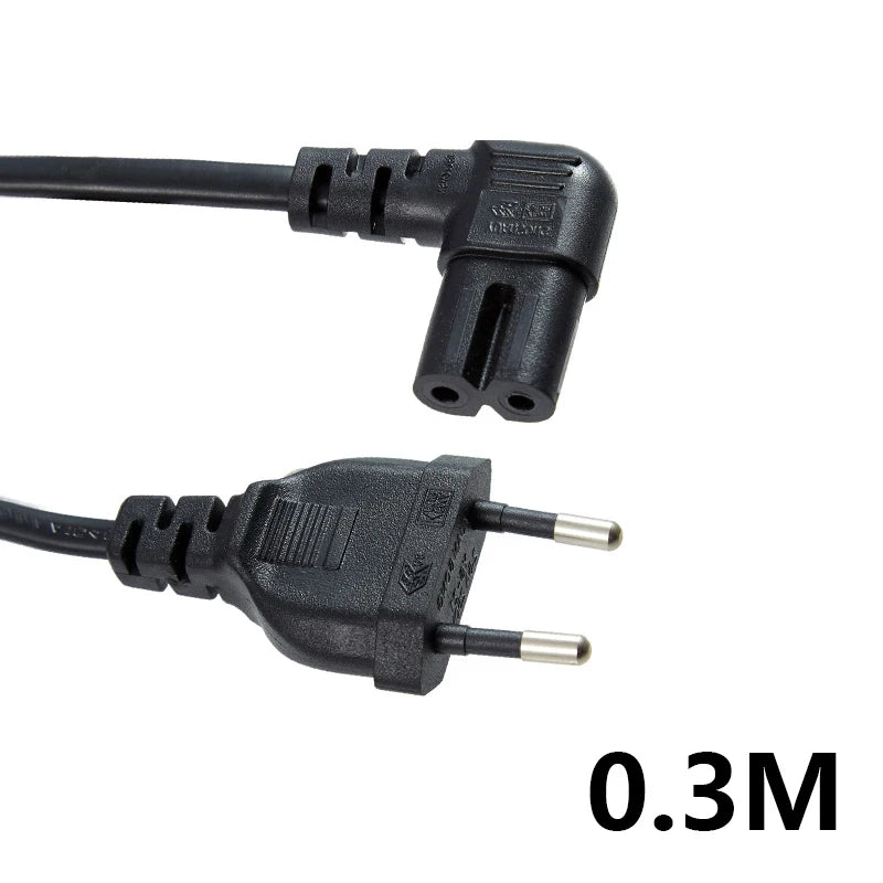 0.3-10m EU Extension Cord C7 Power Cable Figure 8 Euro Plug AC Cable For Samsung LG Sony TV Samsung Monitor Power Supply PS2 3