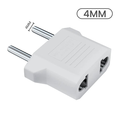 3/5/10Pcs European Euro EU Plug to US USA Plug Socket Travel Charger Converter Adapter Type C Plug Electrical Sockets AC Outlet