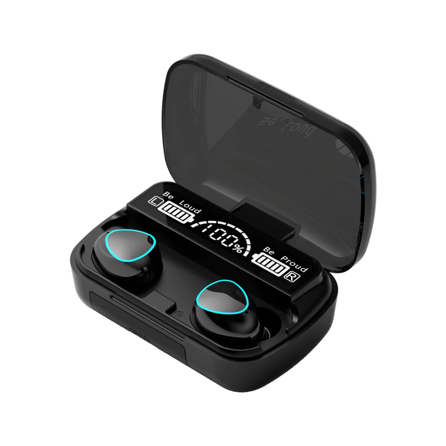 M10 TWS Wireless Earbuds: Sports Waterproof Design, Bluetooth Connection, 9D Stereo Sound + Charging Box & Microphone