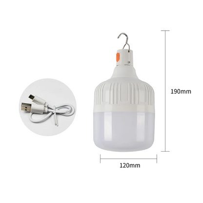 1PCS Rechargeable LED Emergency Light Bulb, Waterproof, Durable, Ideal for Camping, Hiking, Outdoor Adventures