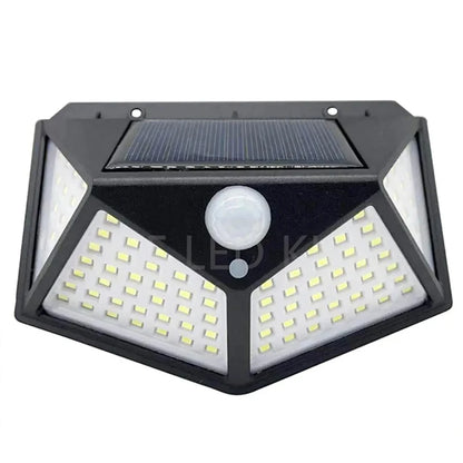 1/2/4/6Pcs 100 LED Wall Lights Outdoor Solar Lamp PIR Motion Sensor Solar Powered Sunlight Street Light for Garden Decoration