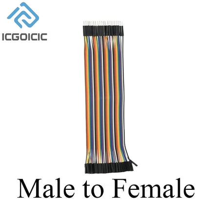 120PCS Dupont Line 10CM 20CM 30CM 40Pin Male to Male + Male to Female Female to Female Jumper Wire Dupont Cable for DIY KIT