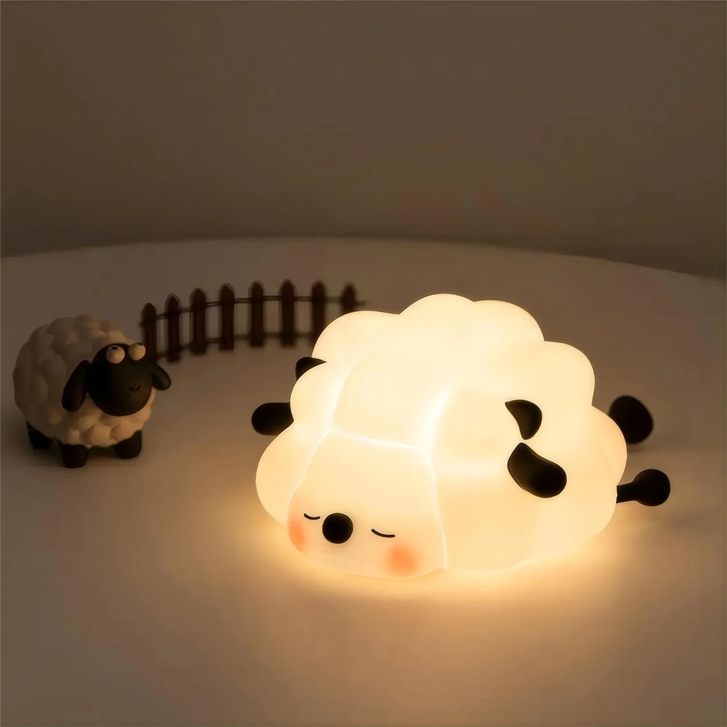 Cute Silicone Squishy Night Lamp Fox Rabbit Dimmable Nursery Nightlight Rechargeable Timing Bedside Table Lamp With Touch Sensor