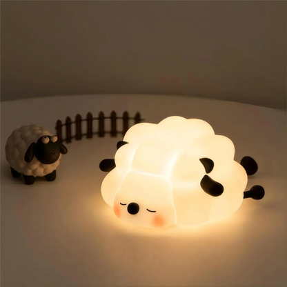 Cute Silicone Squishy Night Lamp Fox Rabbit Dimmable Nursery Nightlight Rechargeable Timing Bedside Table Lamp With Touch Sensor
