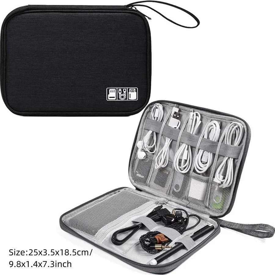 Cable Storage Bag Waterproof Digital Electronic Accessories Organizer Portable Travel Cable Organizer Case for cable Charger
