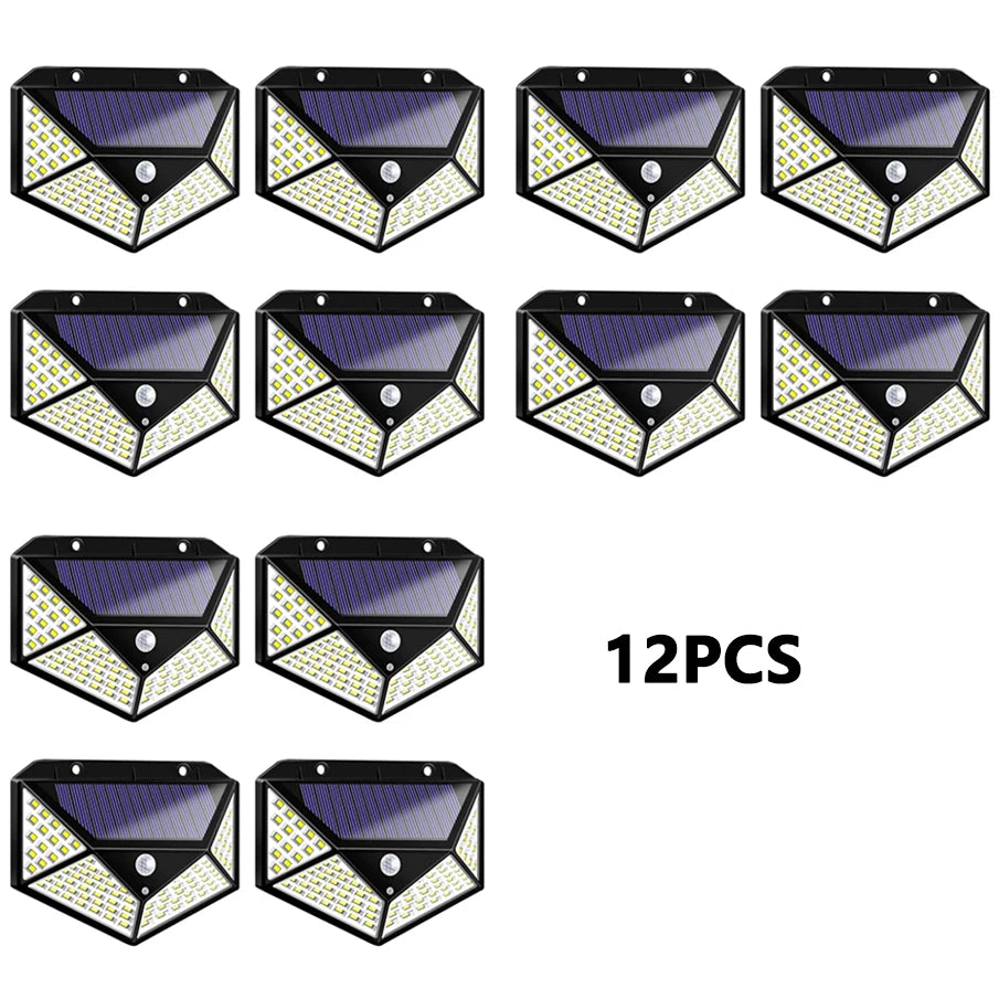 1/2/4Pcs Intelligent Light Controlled LED Solar Lights Waterproof Human Body Sensing Street Light for Outdoor Garden Lighting