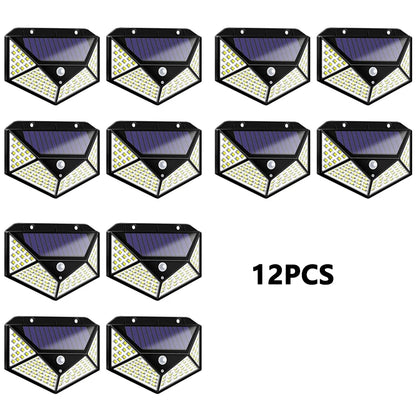 1/2/4Pcs Intelligent Light Controlled LED Solar Lights Waterproof Human Body Sensing Street Light for Outdoor Garden Lighting