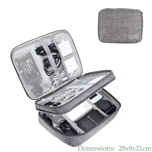 Cable Storage Bag Waterproof Digital Electronic Accessories Organizer Portable Travel Cable Organizer Case for cable Charger