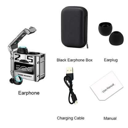 M25 Small Wireless Earbuds Cheap Wireless Low Latency IPX-7 Waterproof Type C Earphone Motast Wireless Earbuds