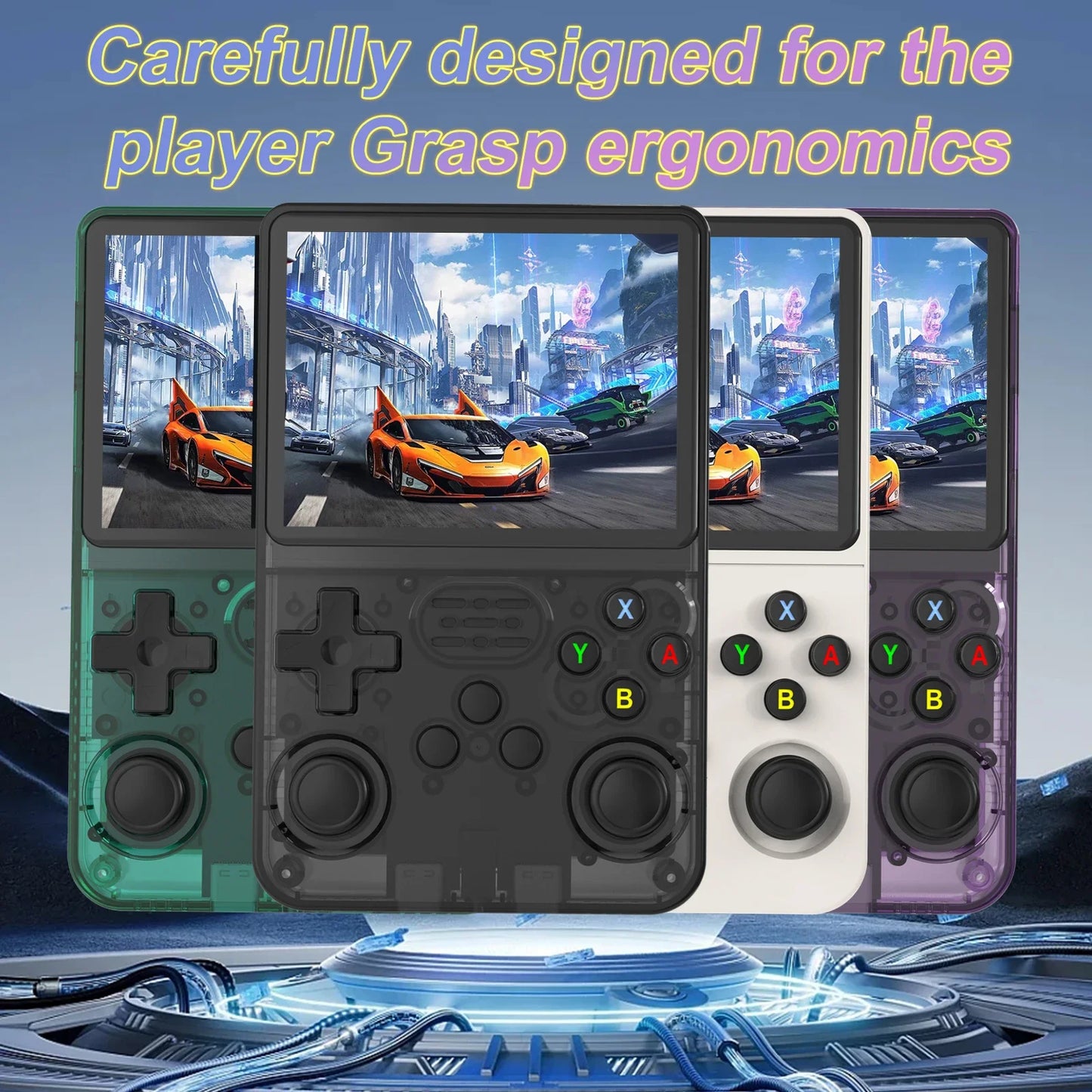 Retro Handheld R36S Video Game Console Linux System 3.5 Inch IPS Screen  Portable Pocket Video Player 64GB 128GB